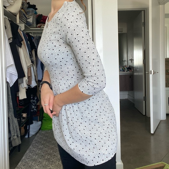 DONATED - Patterned shirt dress with pockets - Picture 5 of 11